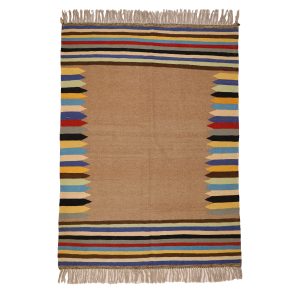 گلیم دستبافت سه متری مدل دکوراتیو کد 40307319