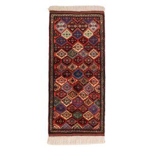 فرش دستبافت یک و نیم متری طرح پاکیزه قابی کد 4031211