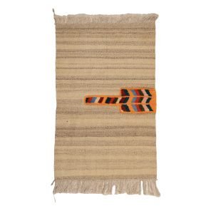 گلیم گبه دستبافت یک متری طرح قشقایی کد 4040301