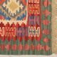 گلیم دستبافت یک و نیم متری مدل قشقایی کد 4040331