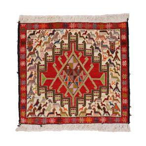 گلیم دستبافت نیم متری مدل ورنی کد 141239