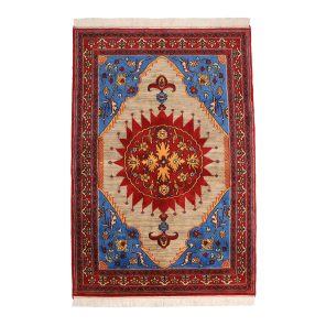 فرش دستباف چهار متری مدل سراپی خورشیدی کد 4031237