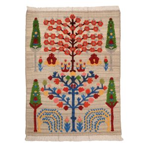 گلیم فرش دستبافت سه متری مدل درخت زندگی کد  4040654