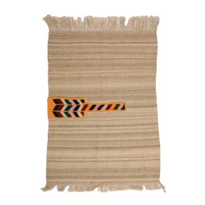 گلیم گبه دستبافت یک متری طرح قشقایی کد 4040306