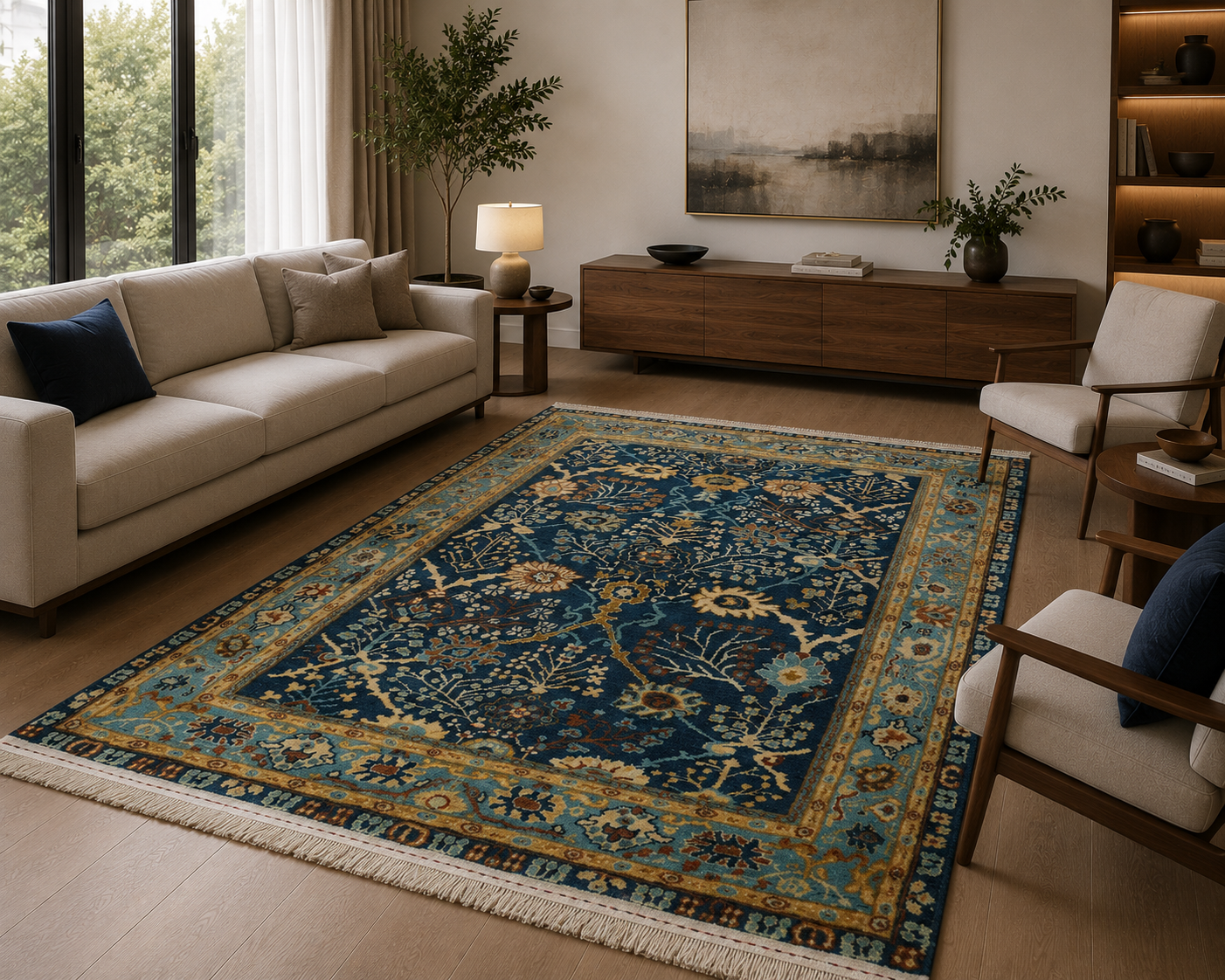چگونه فرش دستباف مناسب دکوراسیون مدرن انتخاب کنیم؟