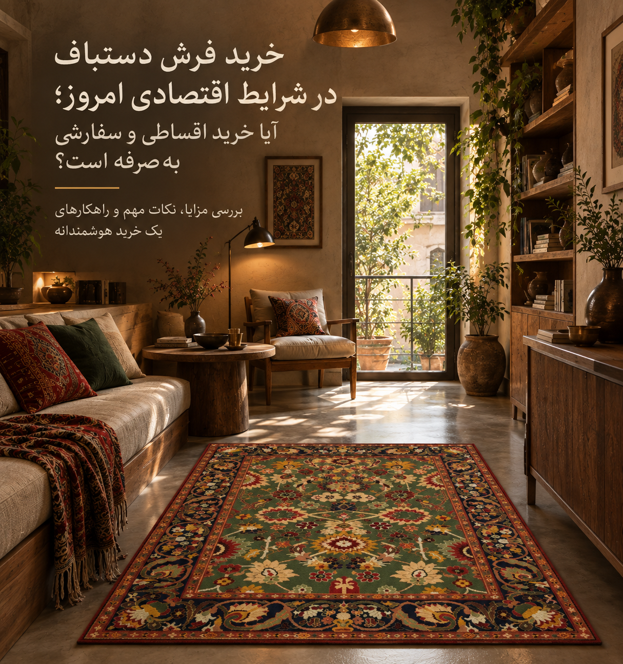خرید فرش دستباف در شرایط اقتصادی امروز؛ آیا خرید اقساطی و سفارشی بهصرفه است؟